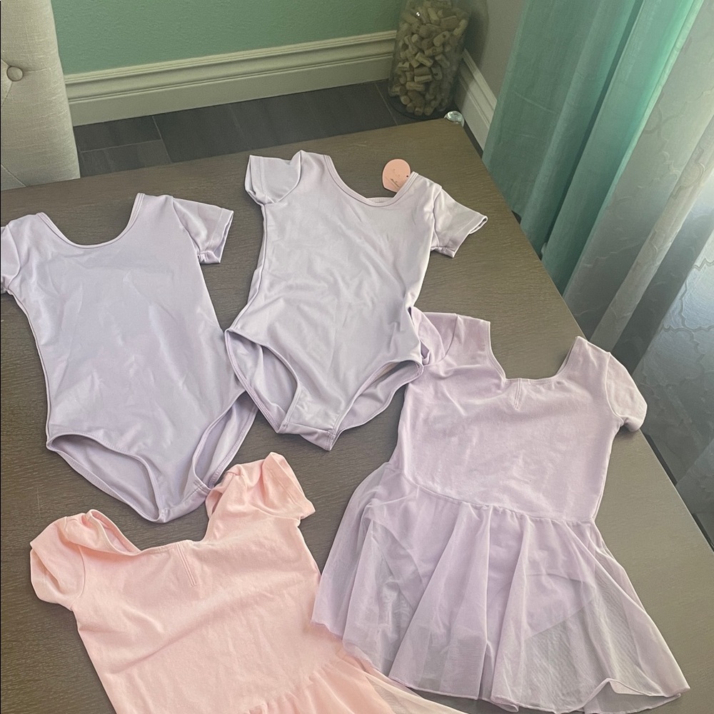 GUC bundle of pink and purple ballet leotards